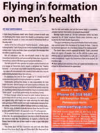 flying in information on men's health